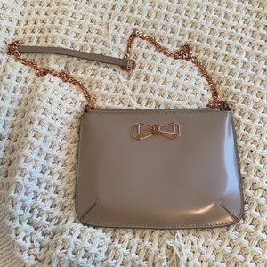 Ted Baker Taupe colored crossbody bag with chain
